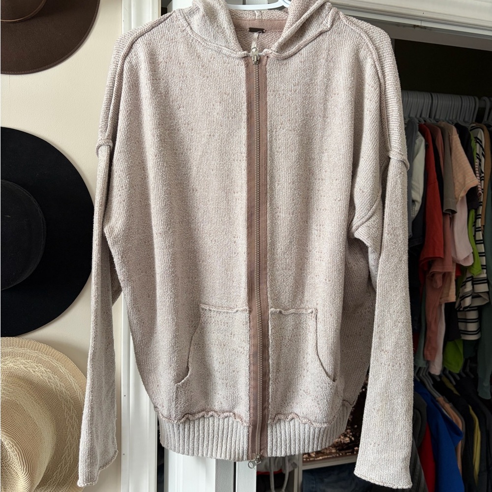 We The Free Cream Hooded Sweater